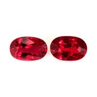 2.19 Ct.Tw.Total Carat Weight Ruby Pair from Mozambique Video