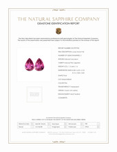 2.28 Ct.Tw.Total Carat Weight Pink Sapphire Pair from Ceylon (Sri Lanka) Scan Report