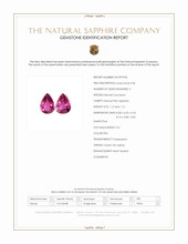 2.28 Ct.Tw.Total Carat Weight Pink Sapphire Pair from Ceylon (Sri Lanka) Scan Report