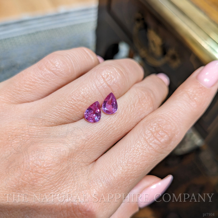 2.28 Ct.Tw. Pink Sapphire Pair from Ceylon (Sri Lanka)