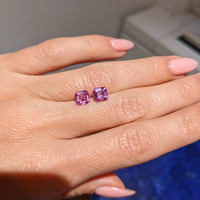 2.41&nbsp;Ct.Tw.Total Carat Weight Pink Sapphire Pair from Ceylon (Sri Lanka) Life Style