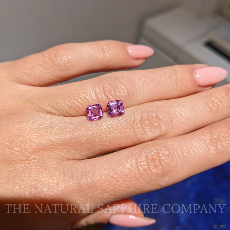 2.41 Ct.Tw. Pink Sapphire Pair from Ceylon (Sri Lanka)