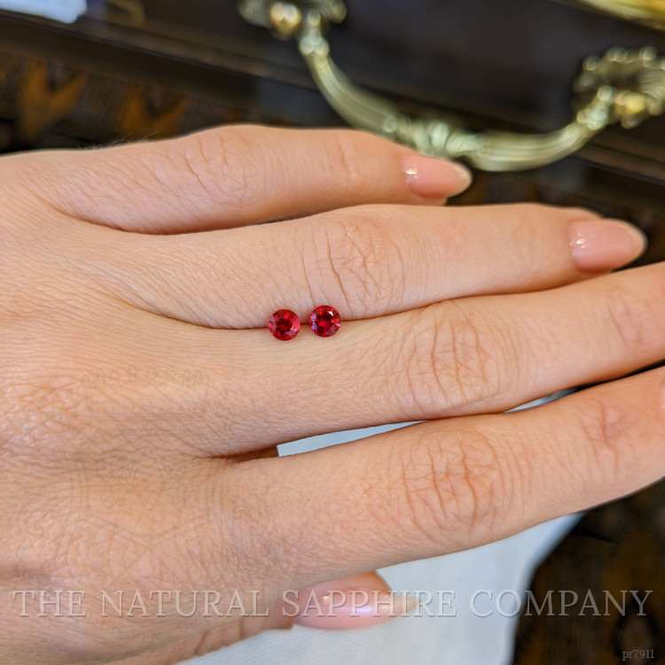 0.57 Ct.Tw. Ruby Pair from Mozambique