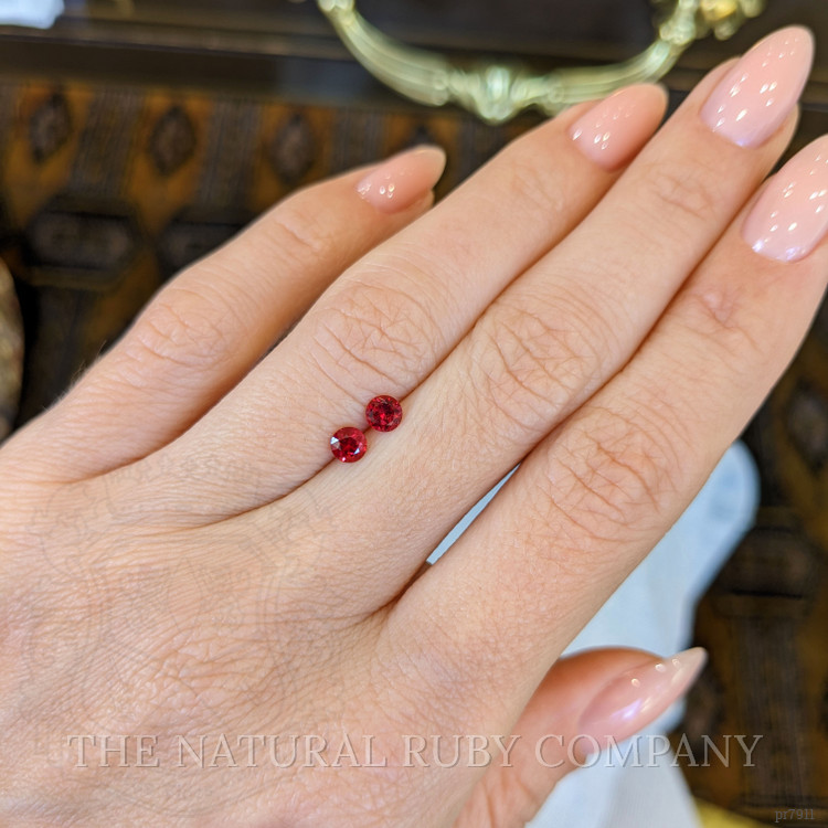 0.57 Ct.Tw. Ruby Pair from Mozambique