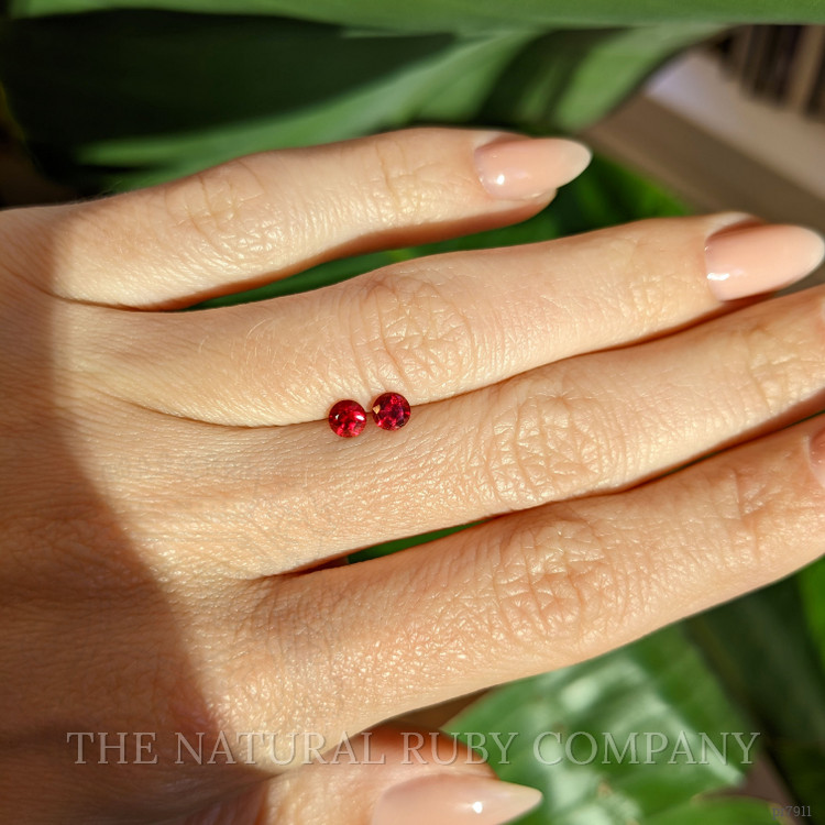 0.57 Ct.Tw. Ruby Pair from Mozambique
