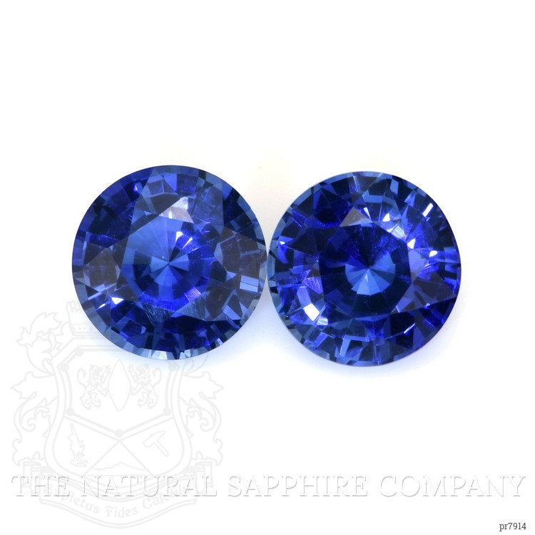 3.07 Ct.Tw. Blue Sapphire Pair from Ceylon (Sri Lanka)
