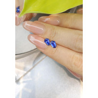 1.31&nbsp;Ct.Tw.Total Carat Weight Blue Sapphire Pair from Ceylon (Sri Lanka) Life Style