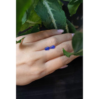 1.45&nbsp;Ct.Tw.Total Carat Weight Blue Sapphire Pair from Ceylon (Sri Lanka) Life Style