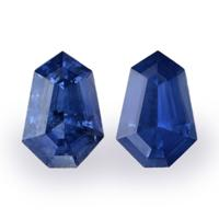 1.72&nbsp;Ct.Tw.Total Carat Weight Blue Sapphire Pair from Ceylon (Sri Lanka) Video