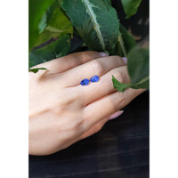 1.72&nbsp;Ct.Tw.Total Carat Weight Blue Sapphire Pair from Ceylon (Sri Lanka) Life Style