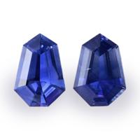 1.07&nbsp;Ct.Tw.Total Carat Weight Blue Sapphire Pair from Ceylon (Sri Lanka) Video