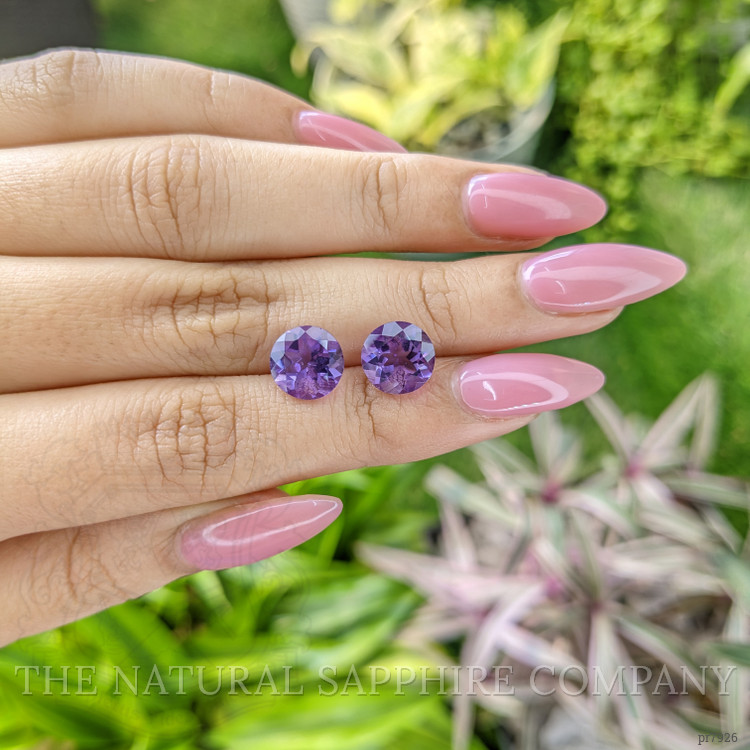 4.29 Ct.Tw. Amethyst Pair from Brazil