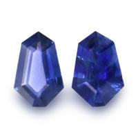 0.88&nbsp;Ct.Tw.Total Carat Weight Blue Sapphire Pair from Ceylon (Sri Lanka) Video