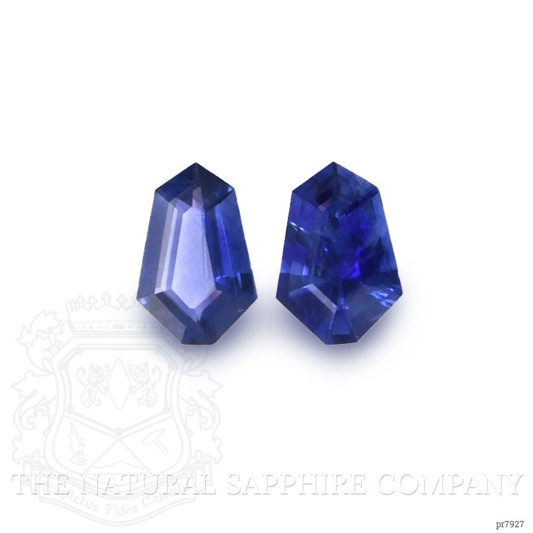 0.88 Ct.Tw. Blue Sapphire Pair from Ceylon (Sri Lanka)