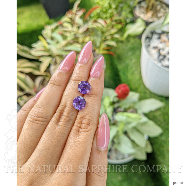 4.65 Ct.Tw. Amethyst Pair from Brazil