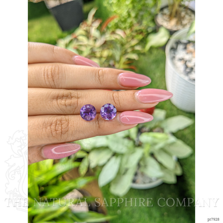 4.65 Ct.Tw. Amethyst Pair from Brazil