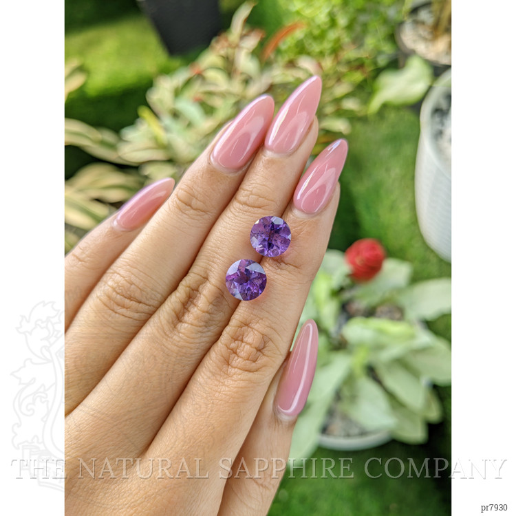 4.98 Ct.Tw. Amethyst Pair from Brazil