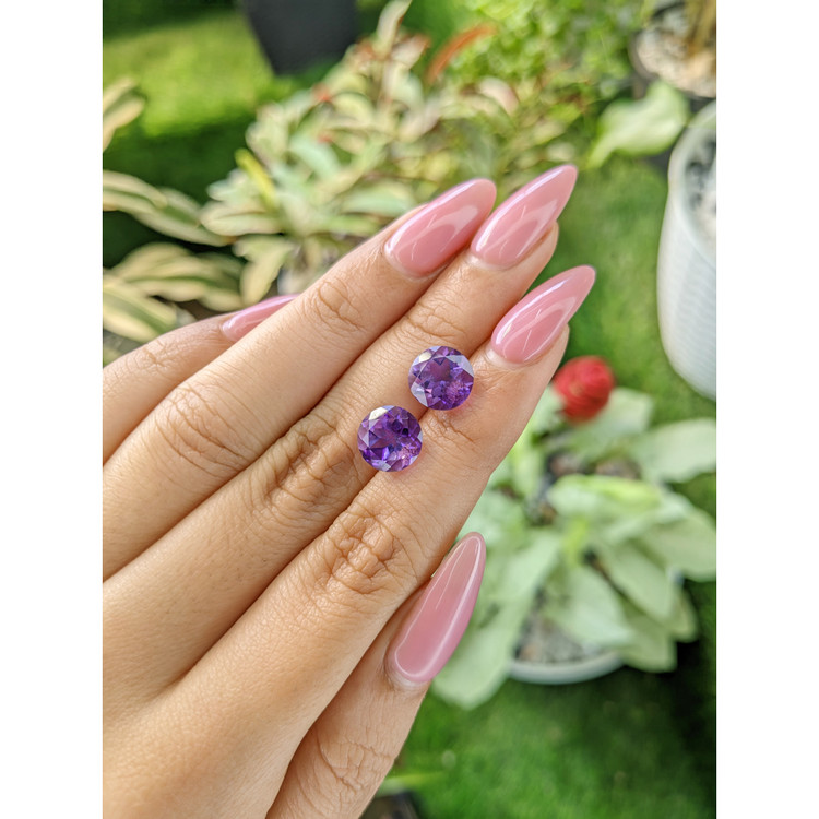 5.01 Ct.Tw. Amethyst Pair from Brazil