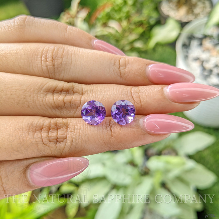 5.01 Ct.Tw. Amethyst Pair from Brazil