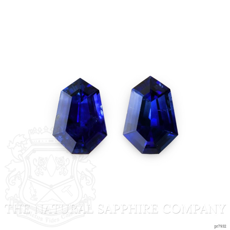 1.38 Ct.Tw. Blue Sapphire Pair from Ceylon (Sri Lanka)