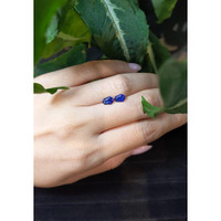 1.38&nbsp;Ct.Tw.Total Carat Weight Blue Sapphire Pair from Ceylon (Sri Lanka) Life Style