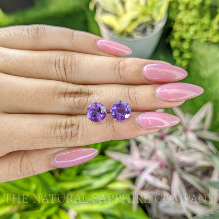 4.59 Ct.Tw. Amethyst Pair from Brazil