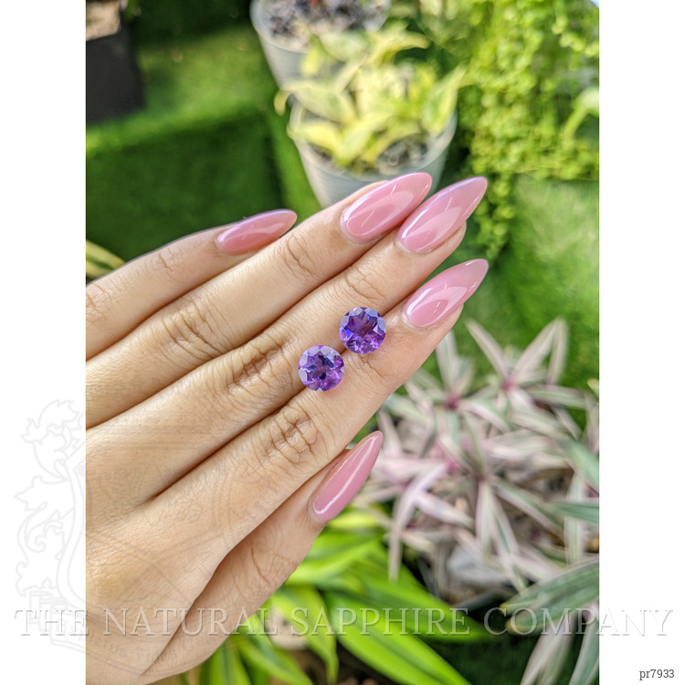4.59 Ct.Tw. Amethyst Pair from Brazil