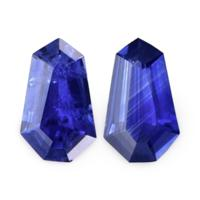 1.50&nbsp;Ct.Tw.Total Carat Weight Blue Sapphire Pair from Ceylon (Sri Lanka) Video