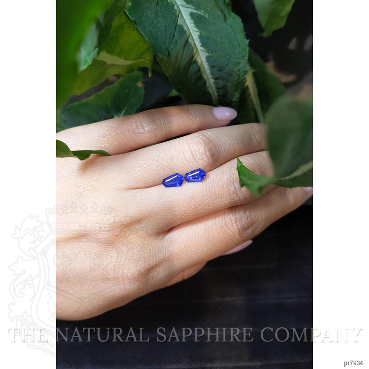 1.50 Ct.Tw. Blue Sapphire Pair from Ceylon (Sri Lanka)