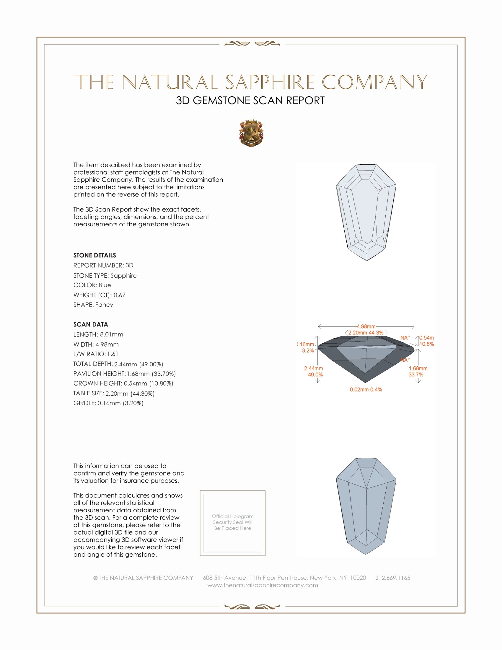 1.50 Ct.Tw. Blue Sapphire Pair from Ceylon (Sri Lanka)