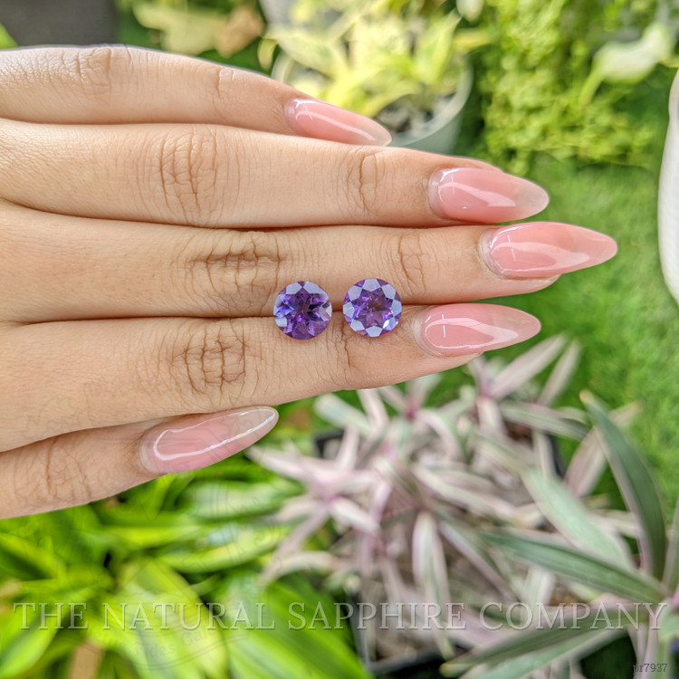 4.51 Ct.Tw. Amethyst Pair from Brazil