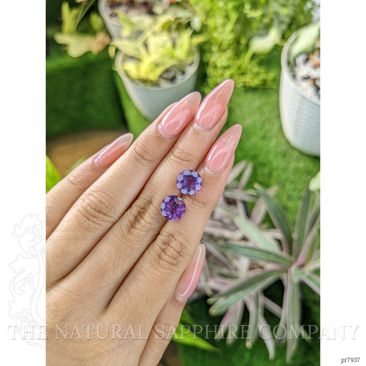 4.51 Ct.Tw. Amethyst Pair from Brazil