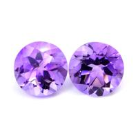 5.15&nbsp;Ct.Tw.Total Carat Weight Amethyst Pair from Brazil Video