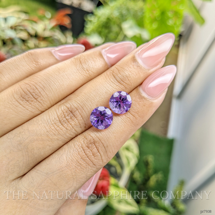 5.15 Ct.Tw. Amethyst Pair from Brazil
