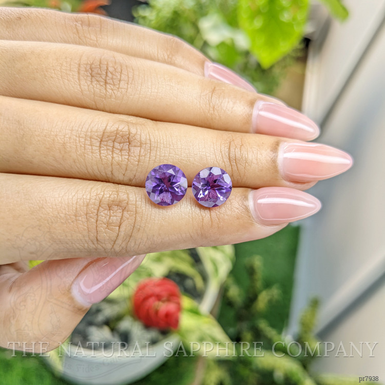5.15 Ct.Tw. Amethyst Pair from Brazil