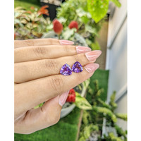 5.50 Ct.Tw.Total Carat Weight Amethyst Pair from Brazil Life Style