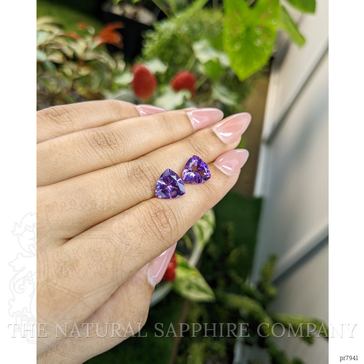 5.88 Ct.Tw. Amethyst Pair from Brazil