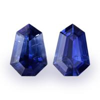 1.34&nbsp;Ct.Tw.Total Carat Weight Blue Sapphire Pair from Ceylon (Sri Lanka) Video