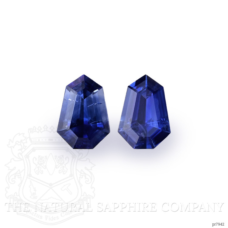 1.34 Ct.Tw. Blue Sapphire Pair from Ceylon (Sri Lanka)
