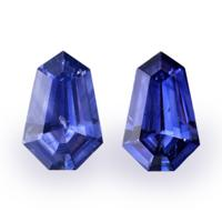 1.24&nbsp;Ct.Tw.Total Carat Weight Blue Sapphire Pair from Ceylon (Sri Lanka) Video