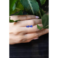 1.24&nbsp;Ct.Tw.Total Carat Weight Blue Sapphire Pair from Ceylon (Sri Lanka) Life Style