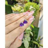 5.08 Ct.Tw.Total Carat Weight Amethyst Pair from Brazil Life Style