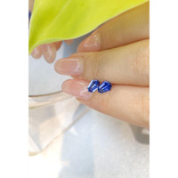 1.23&nbsp;Ct.Tw.Total Carat Weight Blue Sapphire Pair from Ceylon (Sri Lanka) Life Style