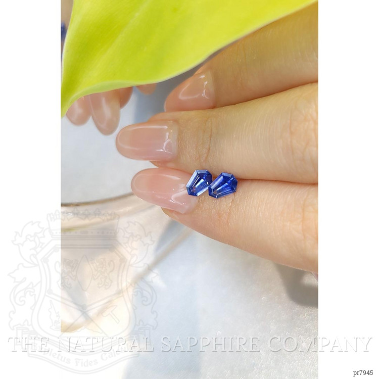 1.23 Ct.Tw. Blue Sapphire Pair from Ceylon (Sri Lanka)