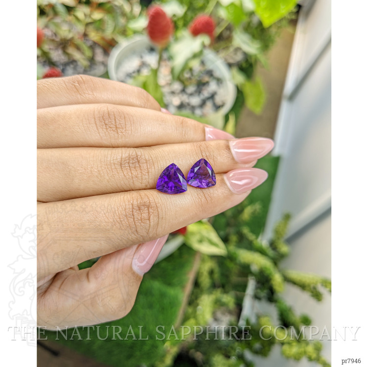 5.71 Ct.Tw. Amethyst Pair from Brazil