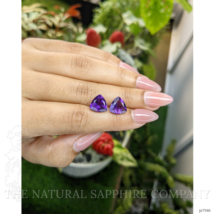 5.71 Ct.Tw. Amethyst Pair from Brazil