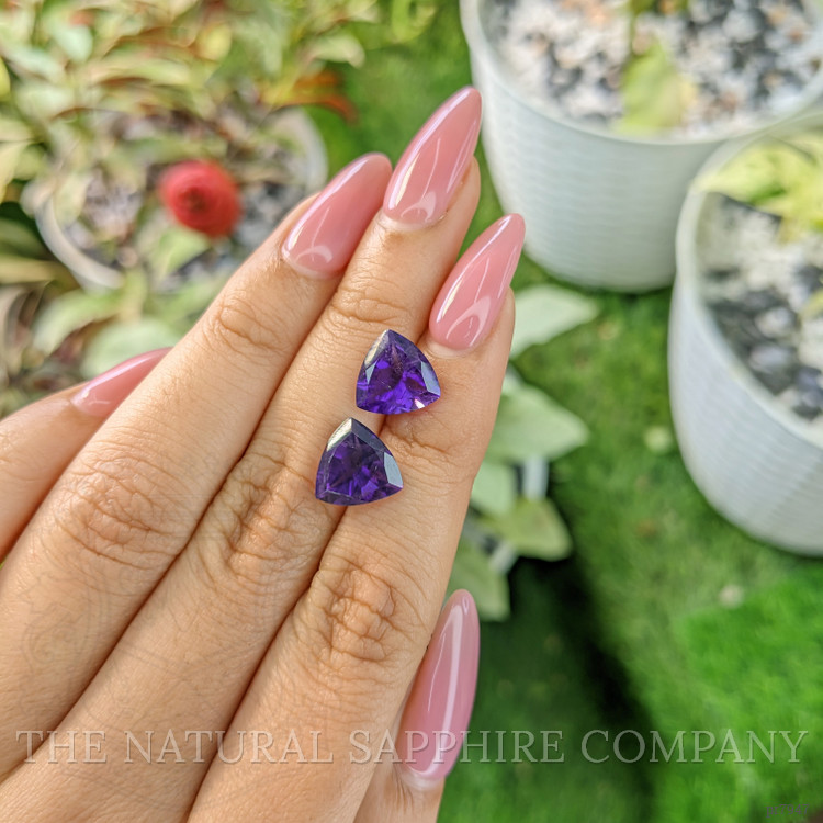 5.53 Ct.Tw. Amethyst Pair from Ceylon (Sri Lanka)
