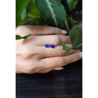 1.53&nbsp;Ct.Tw.Total Carat Weight Blue Sapphire Pair from Ceylon (Sri Lanka) Life Style