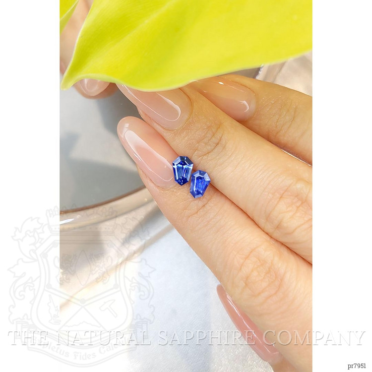 1.39 Ct.Tw. Blue Sapphire Pair from Ceylon (Sri Lanka)