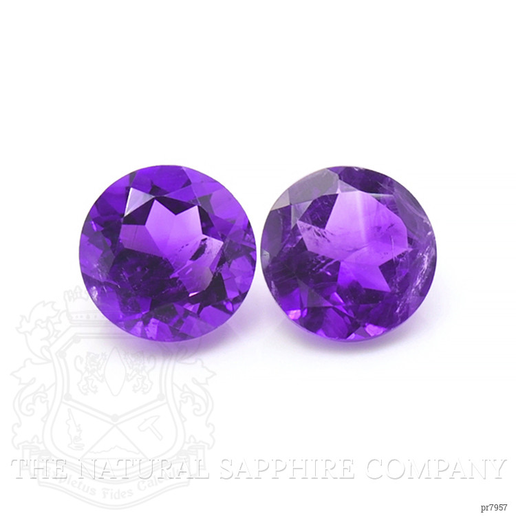 6.84 Ct.Tw. Amethyst Pair from Brazil